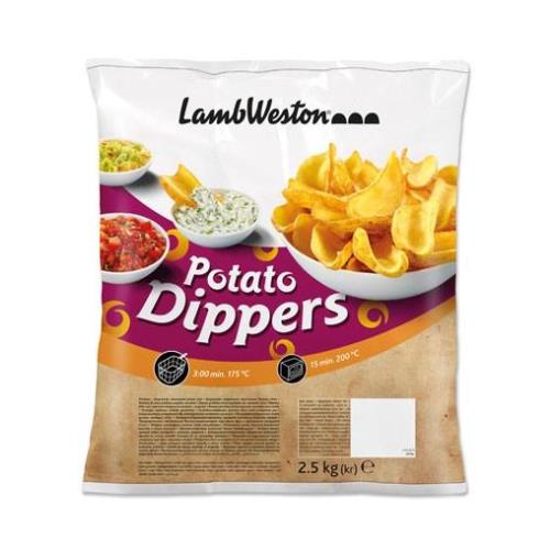 POTATO DIPPERS SKIN ON KG.2,5X4 LAMBWESTON                   Gluten free