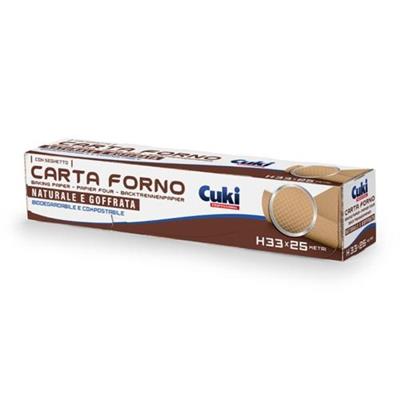ROTOLO CARTA FORNO GOF.ASTUCCIATO MT.25 CUKI