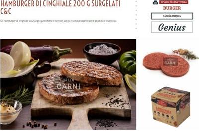 PROMO HAMBURGER CINGHIALE GR.200X8 BALDI