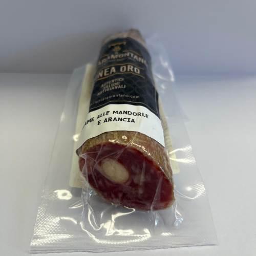 SALAME ALLE MANDORLE A META' GR 190 CHIARAMONTANO solo su ordinazione