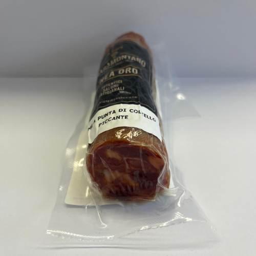 SALAME PUN.COLTELLO PICC.A META' GR 190 CHIARAMONT. solo su ordinazione