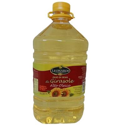 OLIO GIRASOLE ALTO OLEICO LT.5X2 PET LEONARDI