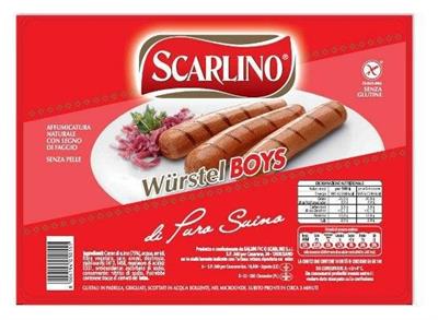 WURSTEL P.SUINO GR.1000x10.SCARLINO Ø 27
