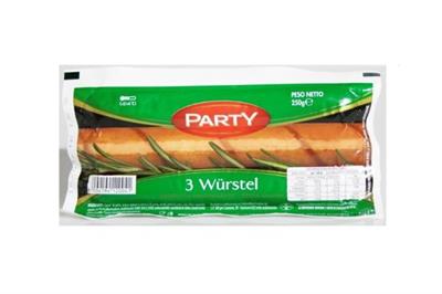 WURSTEL PARTY MISTO (3PZ-250gr)X20 SCARLINO Ø 25